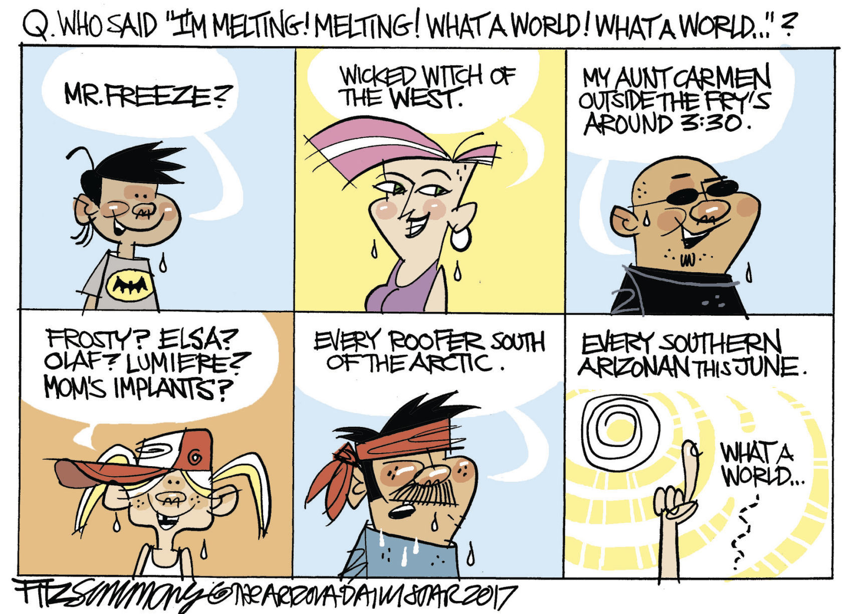 Daily Fitz Cartoon: Hot